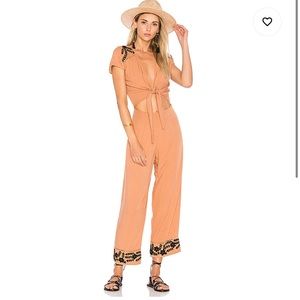 Cleobella Olivera jumpsuit in terra-cotta